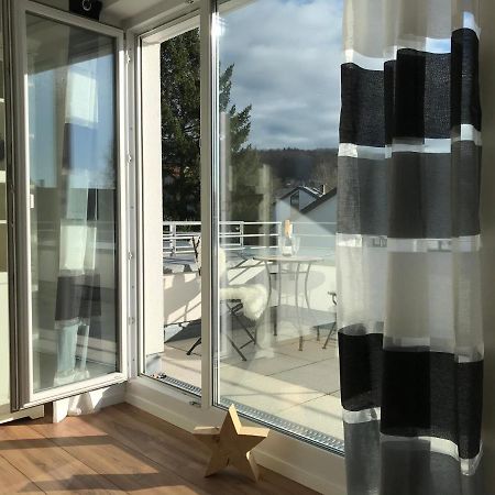 Attika Ferienwohnung In Freiburg -Gundelfingen Mit Grosser Dachterrasse Exterior photo